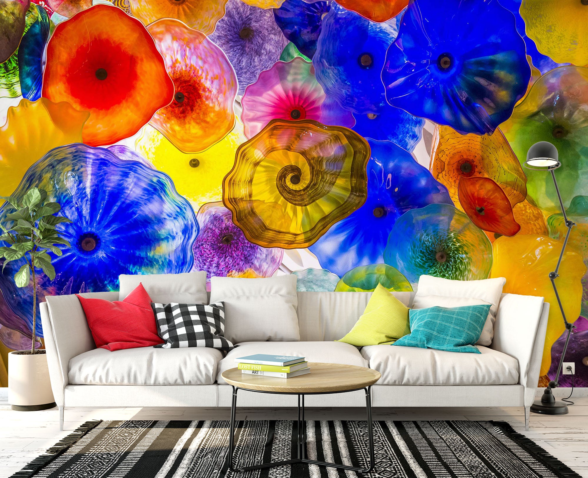 3D Color Jellyfish 1460 Wall Murals