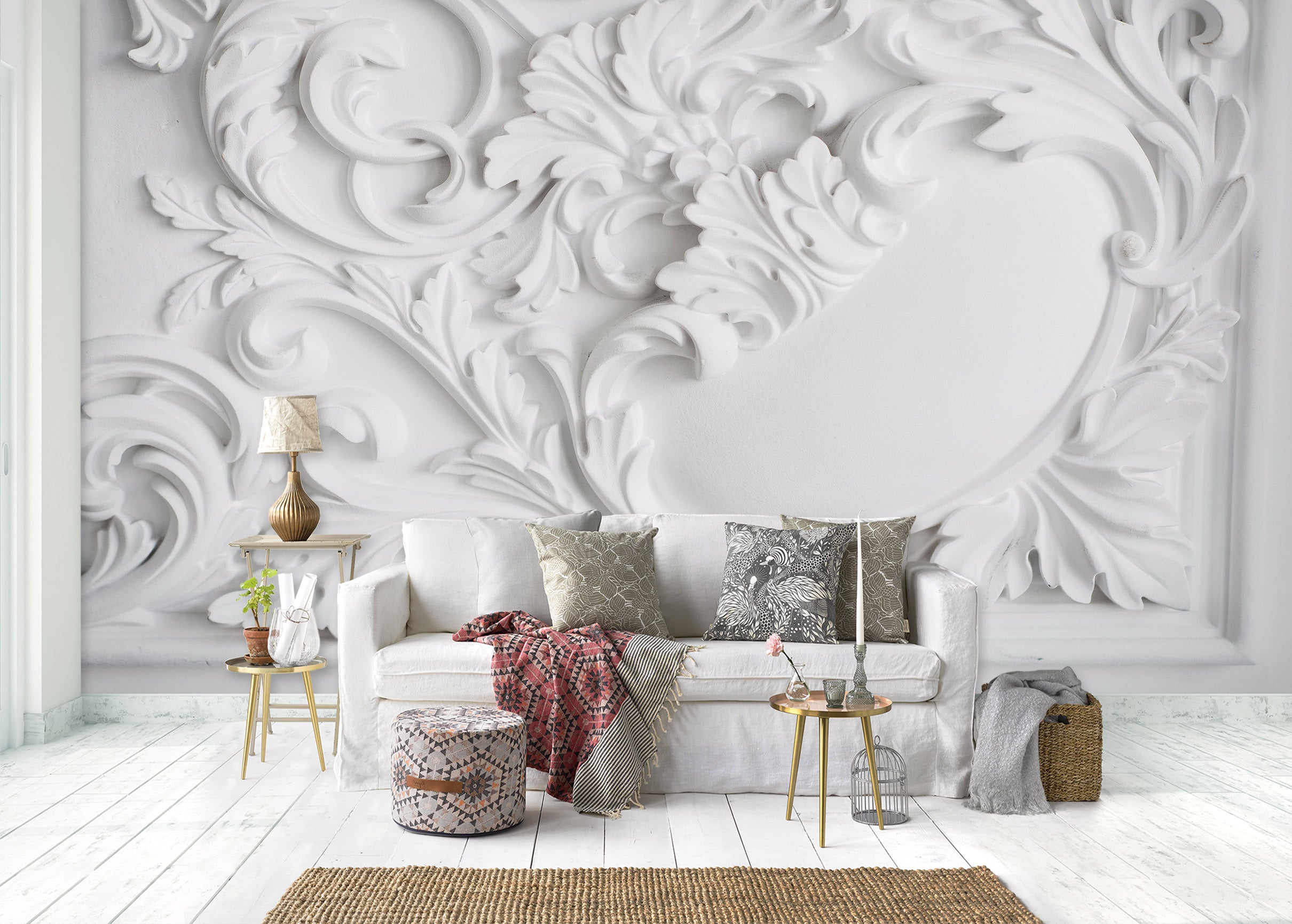 3D Stone Carving 1465 Wall Murals