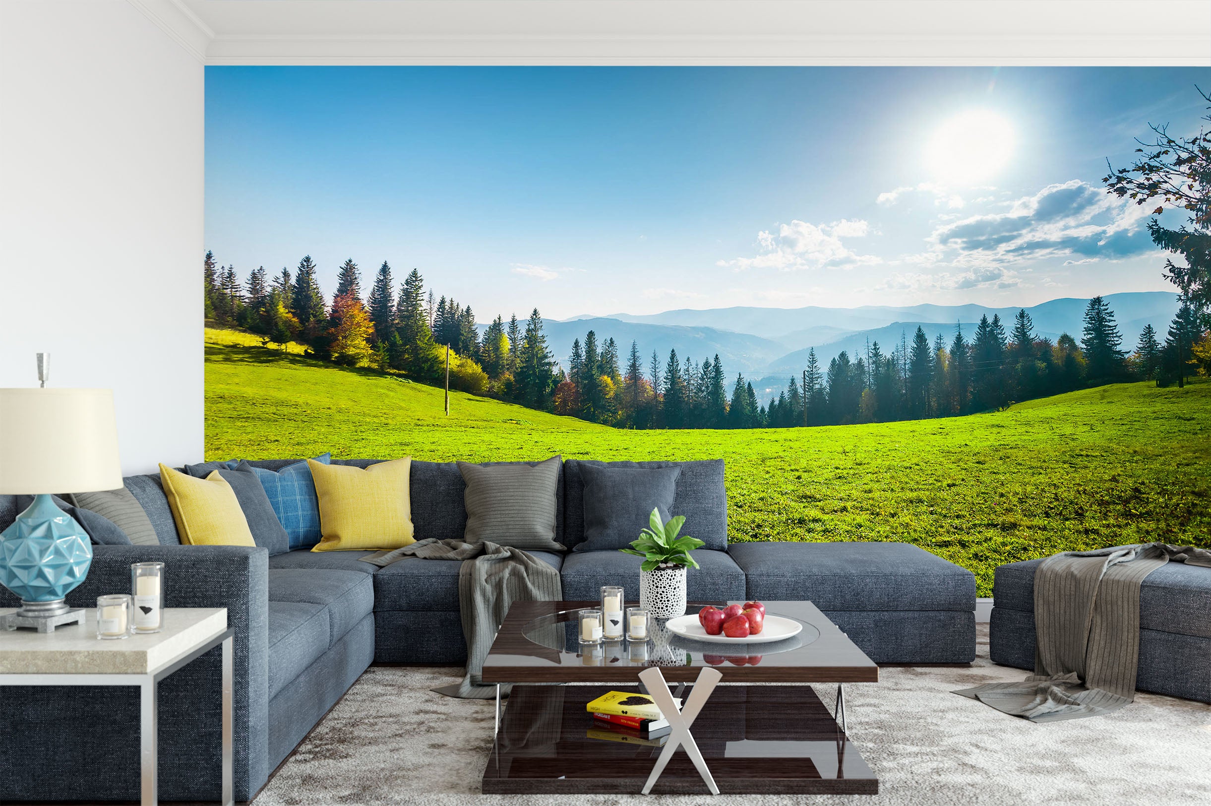 3D Lawn Forest 57088 Wall Murals