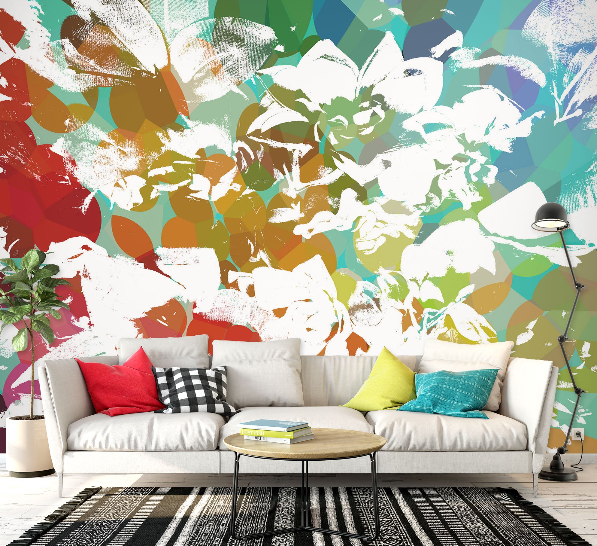 3D Color Pattern 19101 Shandra Smith Wall Mural Wall Murals