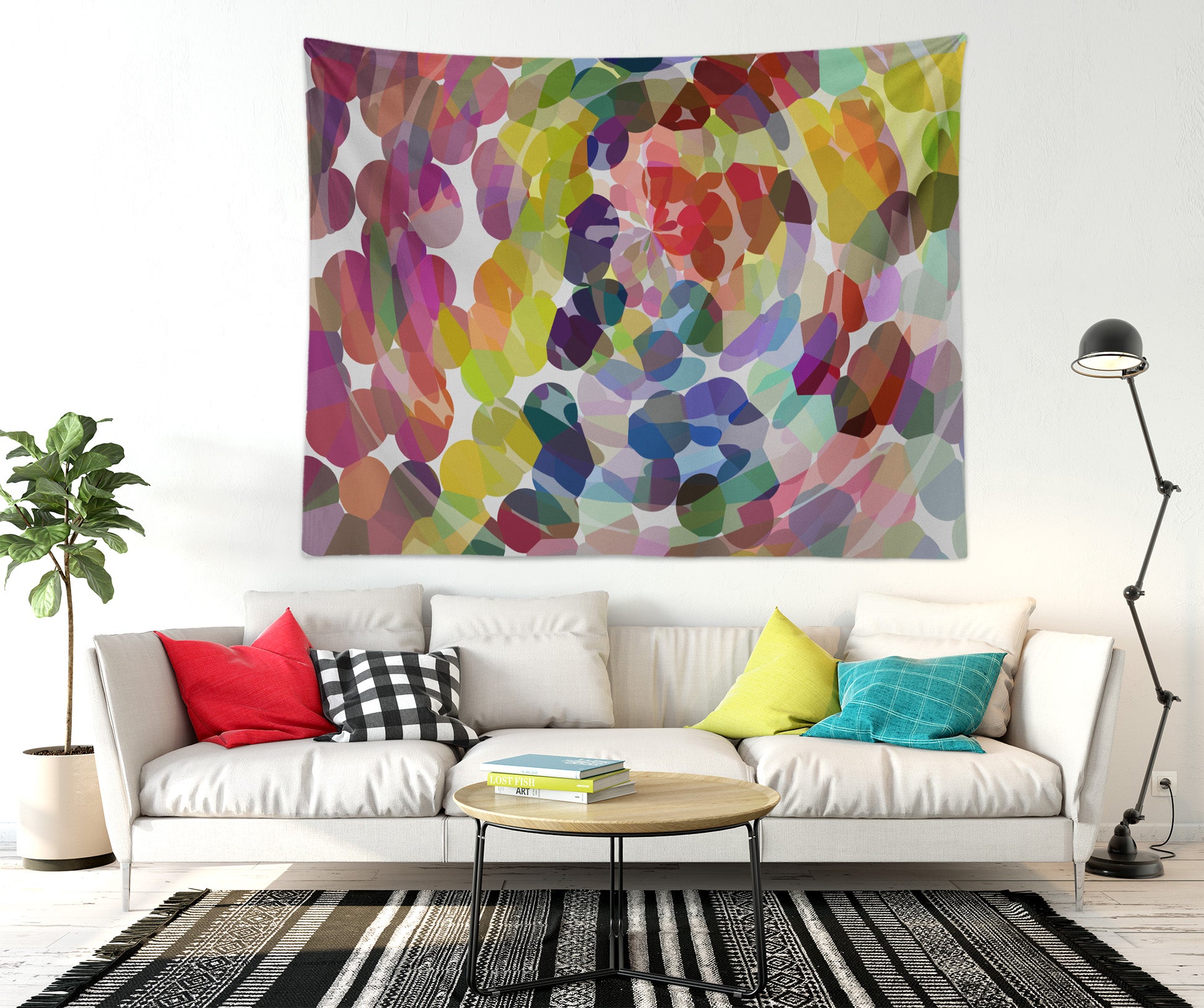 3D Colored Stones 929 Shandra Smith Tapestry Hanging Cloth Hang