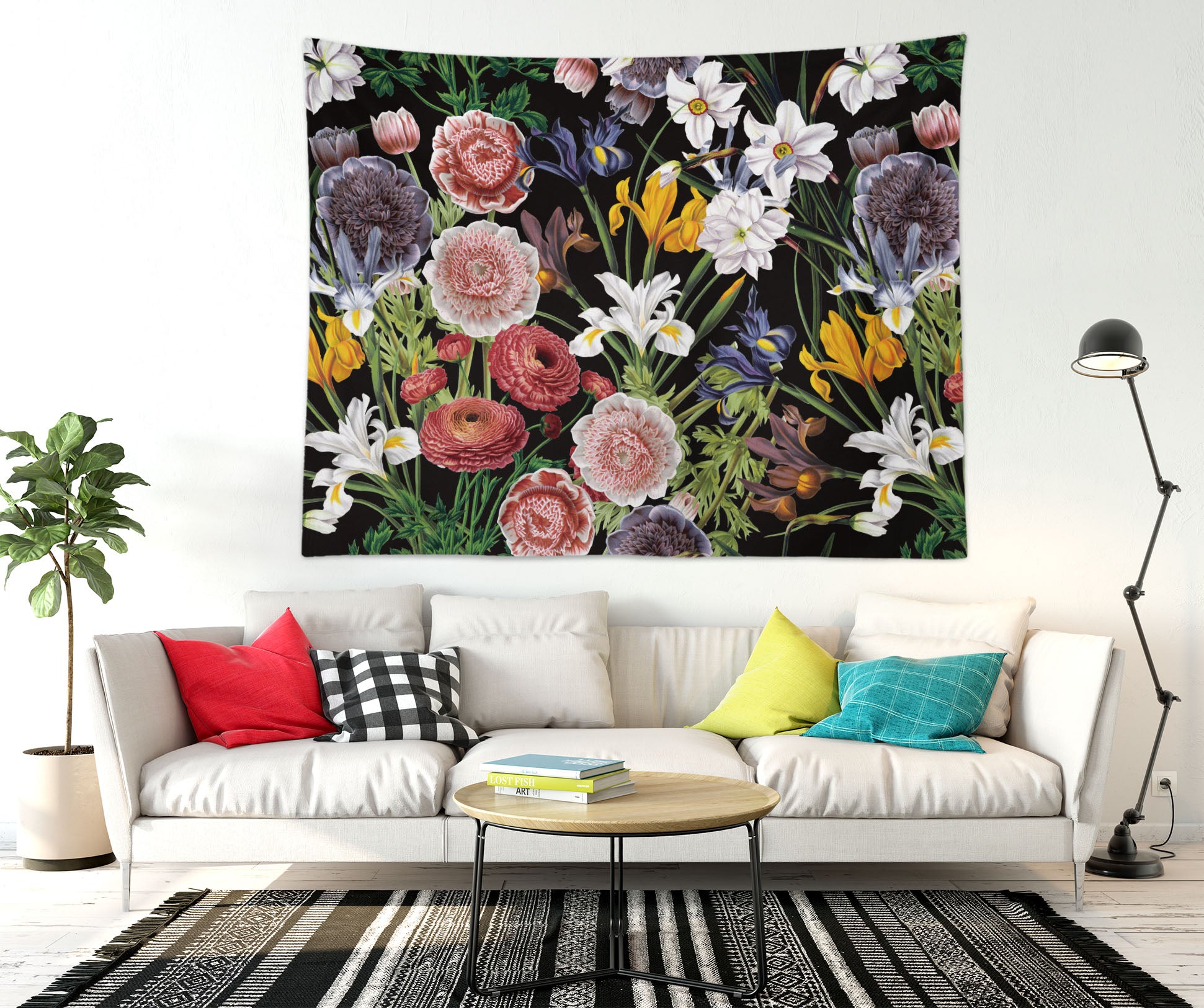 3D Bright Flowers 917 Uta Naumann Tapestry Hanging Cloth Hang