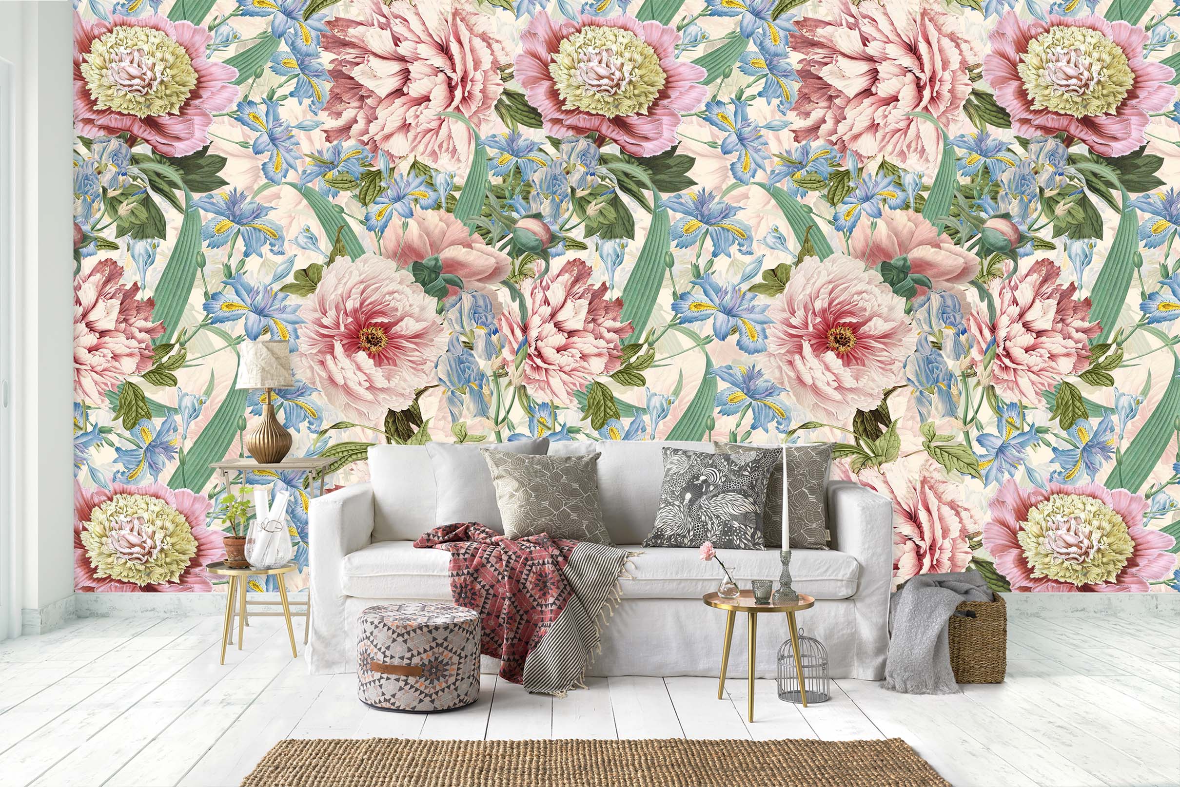 3D Big Red Flower 173 Uta Naumann Wall Mural Wall Murals