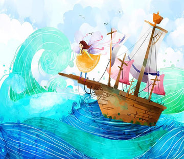 3D Sailing Boat Windy Girl 7 Wallpaper AJ Wallpaper 2 