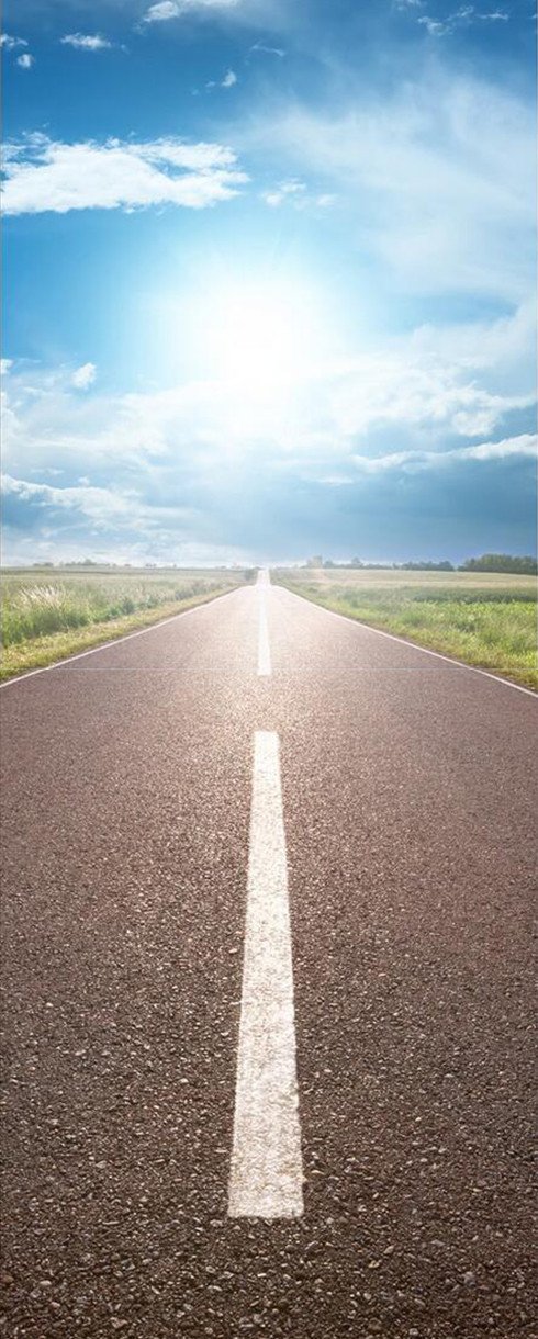 3D Highway Scenery 9 Road Door Mural Wallpaper AJ Wallpaper 