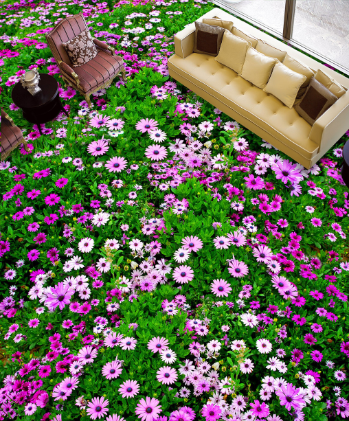 3D Small Flowers 324 Floor Mural Wallpaper AJ Wallpaper 2 