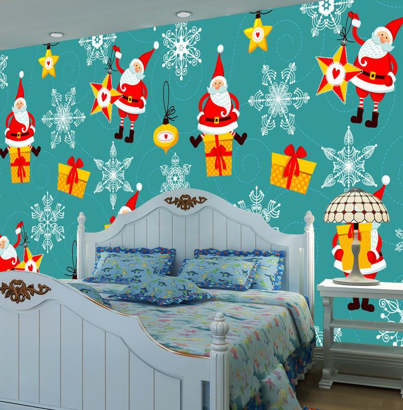 3D Father Christmas Gifts Box 2 Wallpaper AJ Wallpaper 