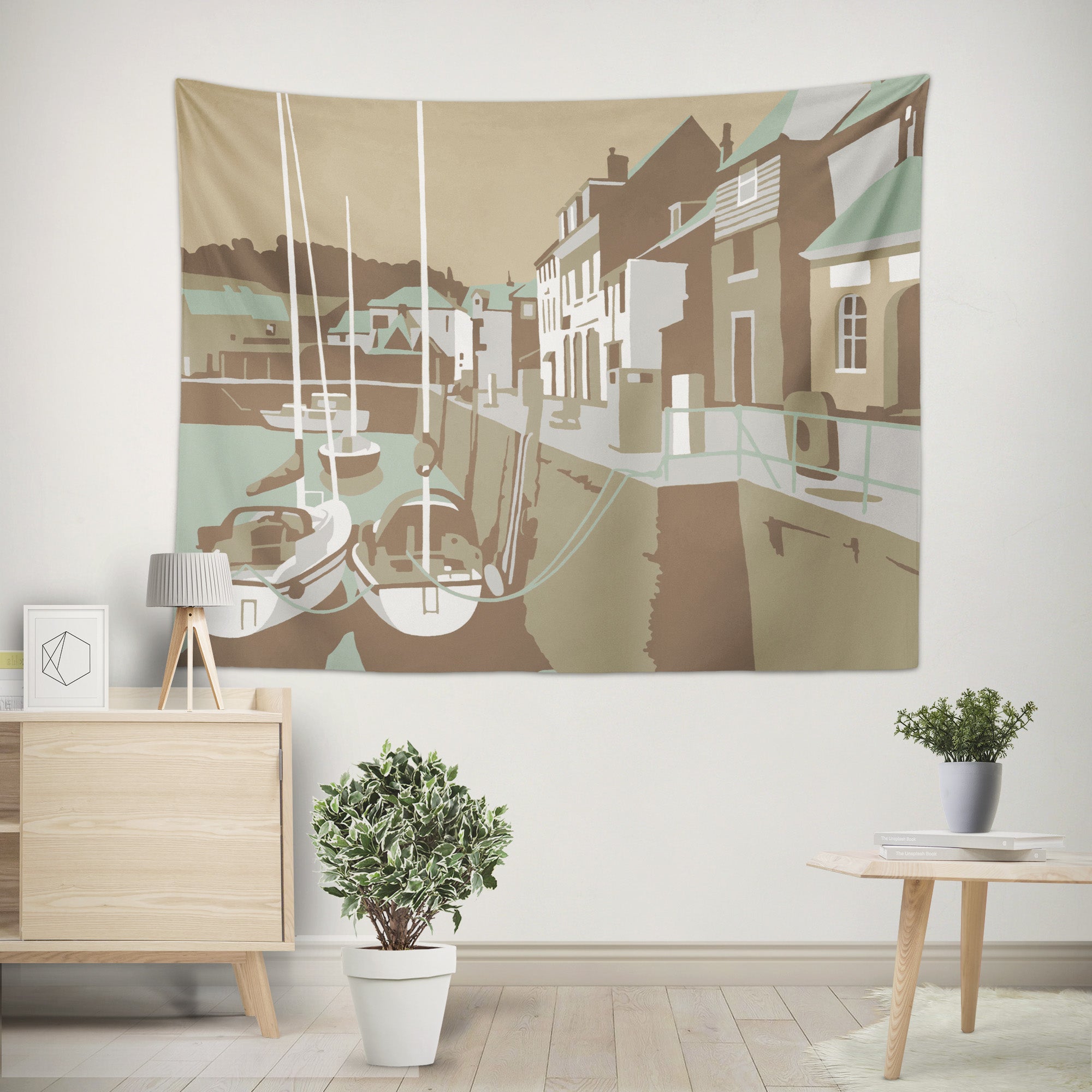 3D House Fishing Boat 1025 Steve Read Tapestry Hanging Cloth Hang