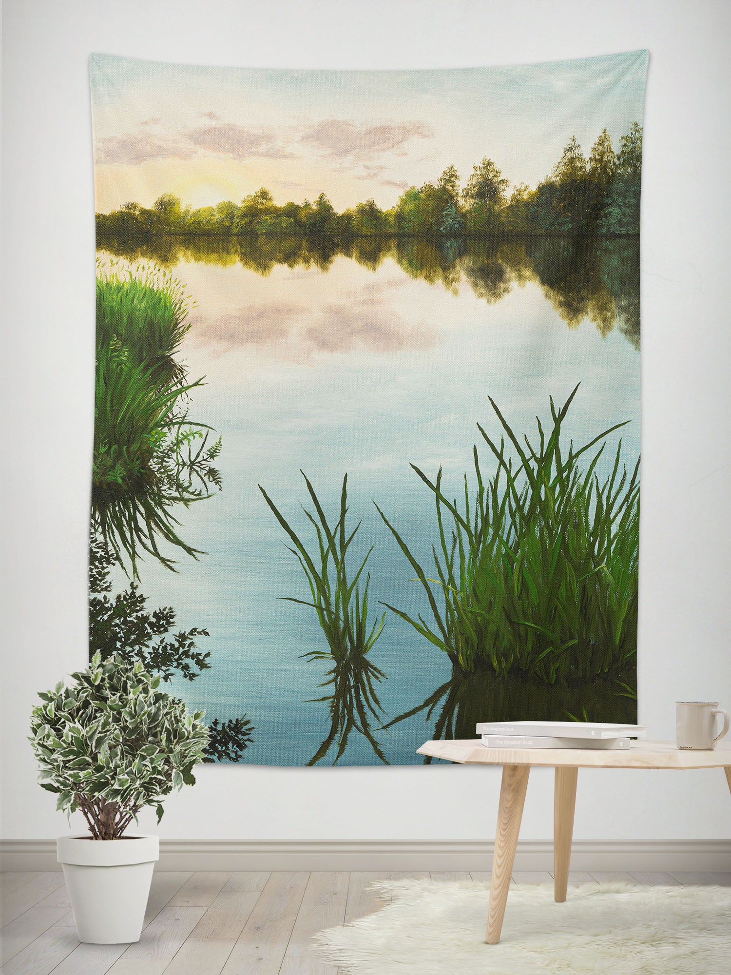 3D Lake Grass 5296 Marina Zotova Tapestry Hanging Cloth Hang
