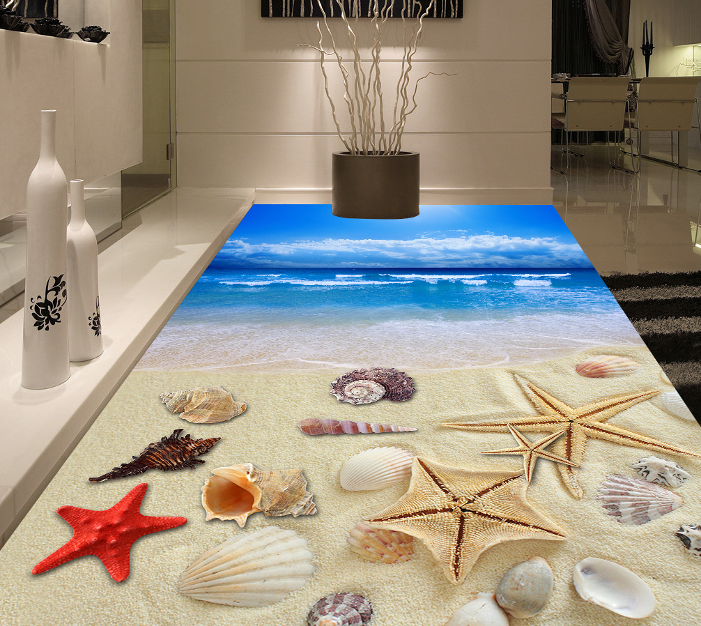 3D Blue Sea 574 Floor Mural  Wallpaper Murals Rug & Mat Print Epoxy waterproof bath floor