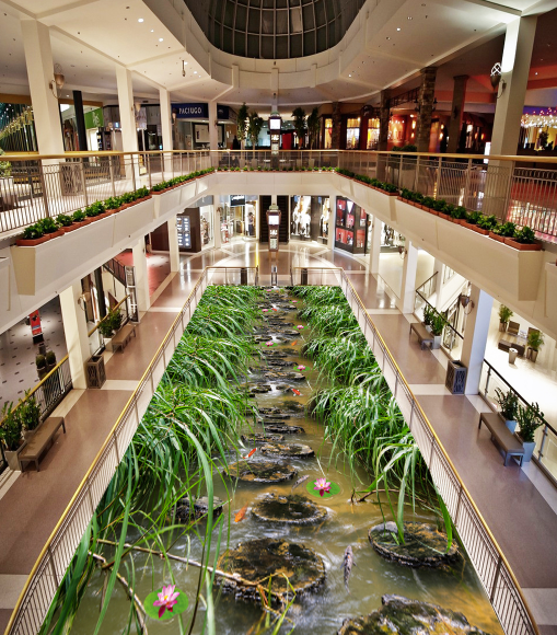 3D Grass Creek 326 Floor Mural Wallpaper AJ Wallpaper 2 