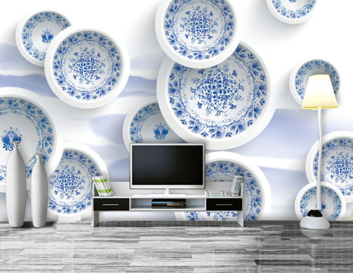 Porcelain Dishes Wallpaper AJ Wallpaper 2 