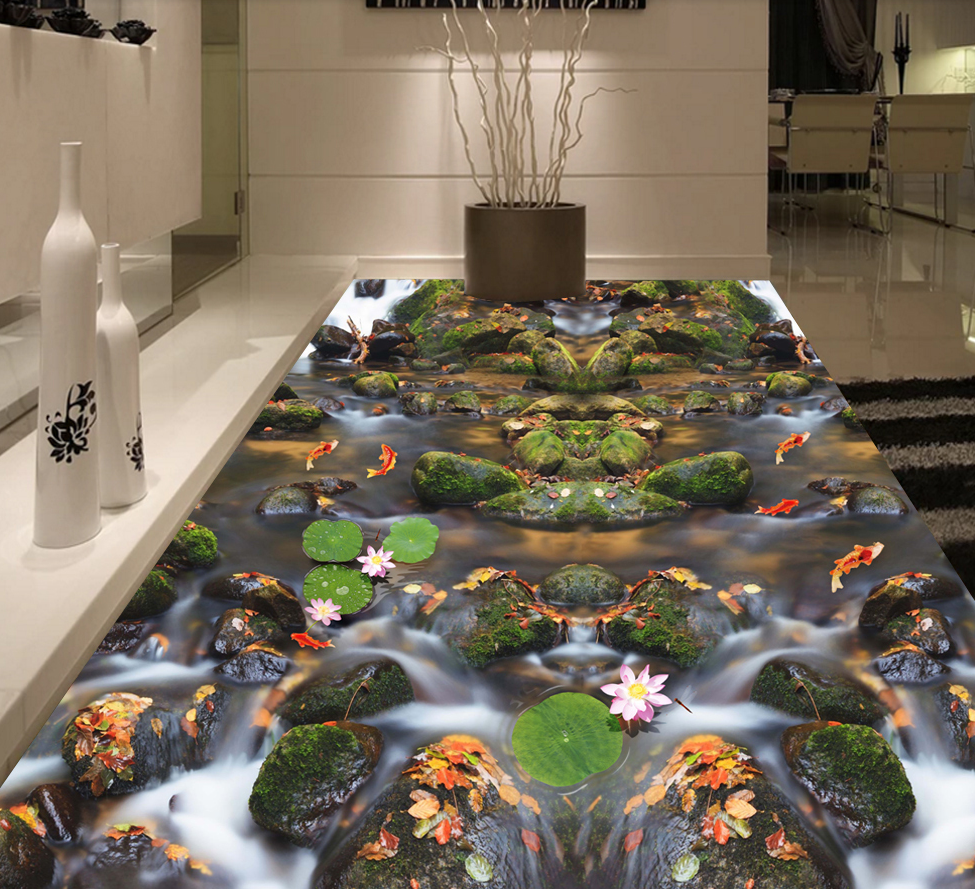 3D Bluestone Arrangement 551 Floor Mural  Wallpaper Murals Rug & Mat Print Epoxy waterproof bath floor