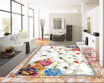 3D Crystal Clear 045 Floor Mural Wallpaper AJ Wallpaper 2 