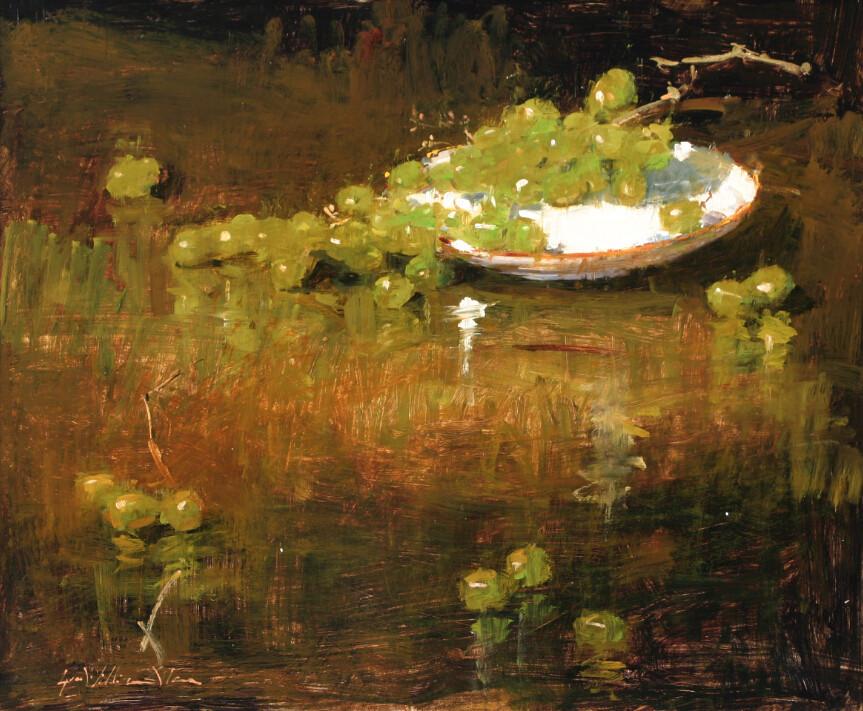 Fresh Grapes Painting Wallpaper AJ Wallpaper 2 