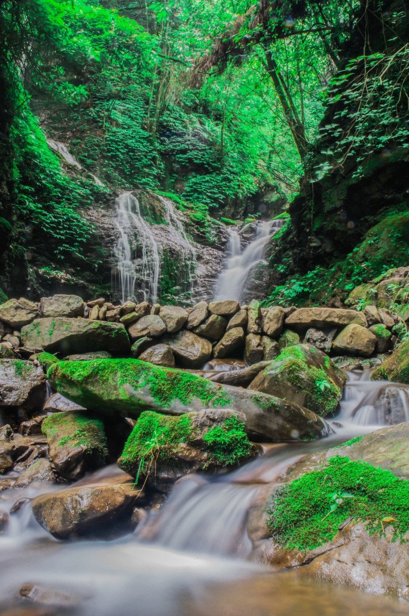 3D Mountain Slope Streams 659 Stair Risers Wallpaper AJ Wallpaper 