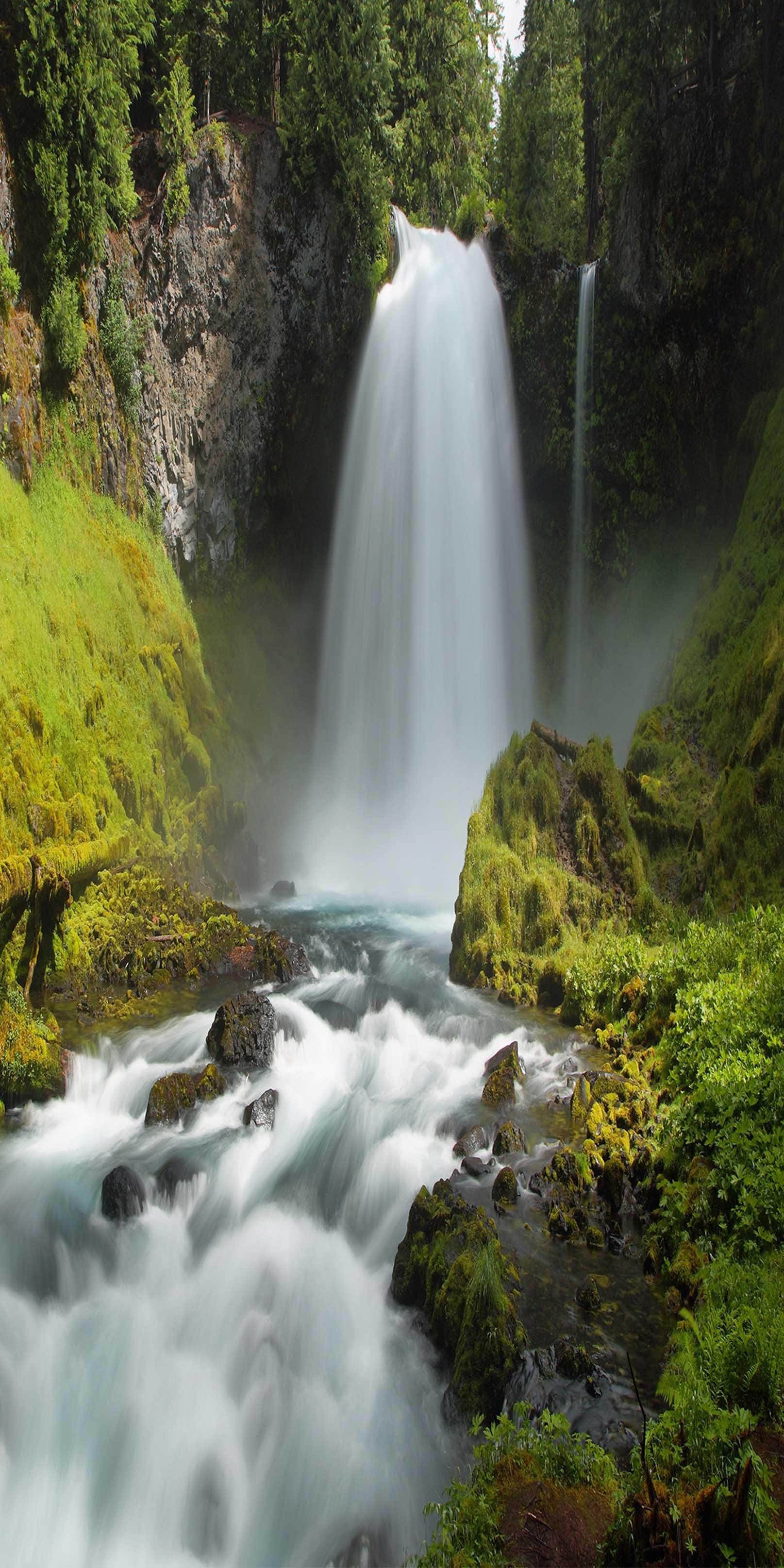 3D Waterfall Landscape 829 Stair Risers Wallpaper AJ Wallpaper 