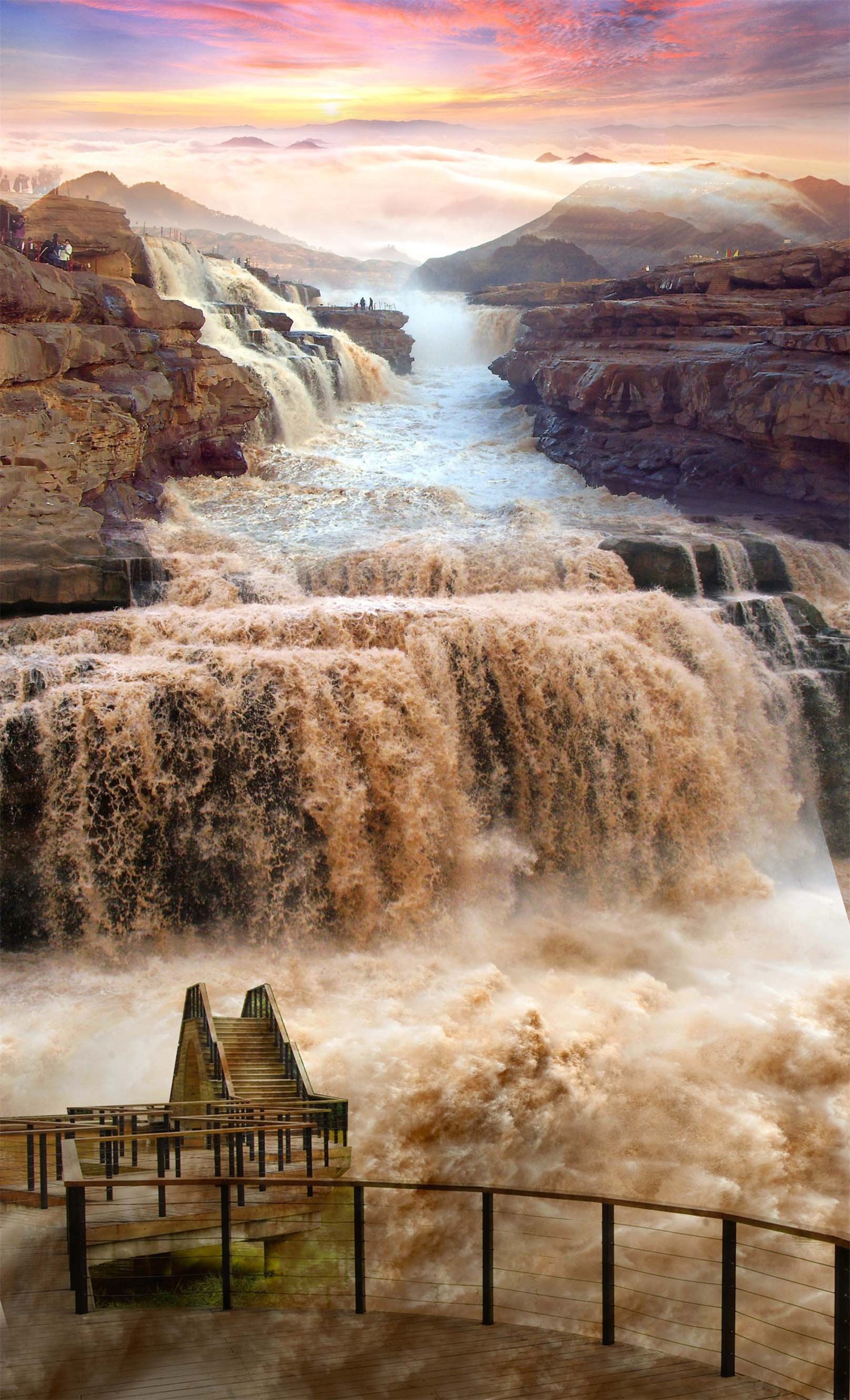 3D Pentium Muddy River 965 Stair Risers Wallpaper AJ Wallpaper 