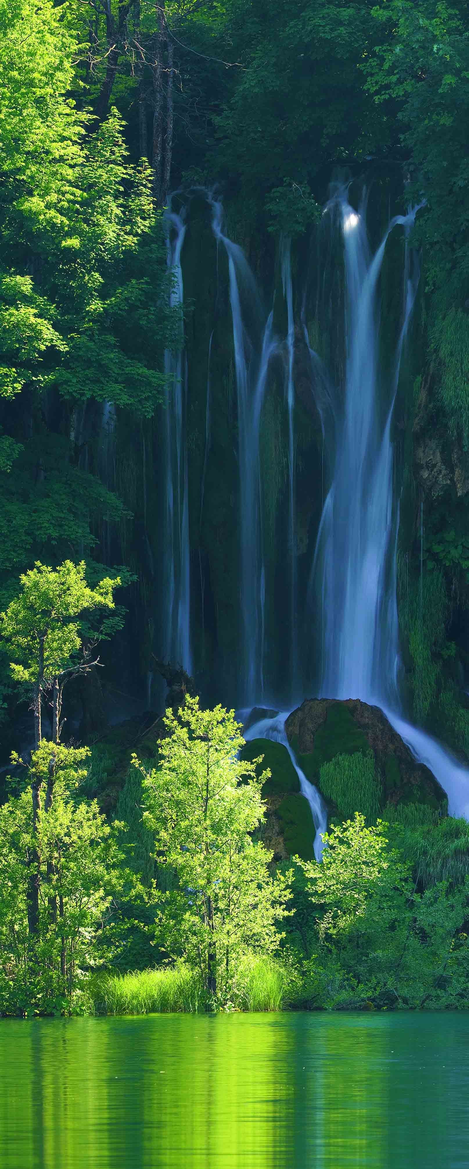 3D Beautiful Waterfalls 722 Stair Risers Wallpaper AJ Wallpaper 