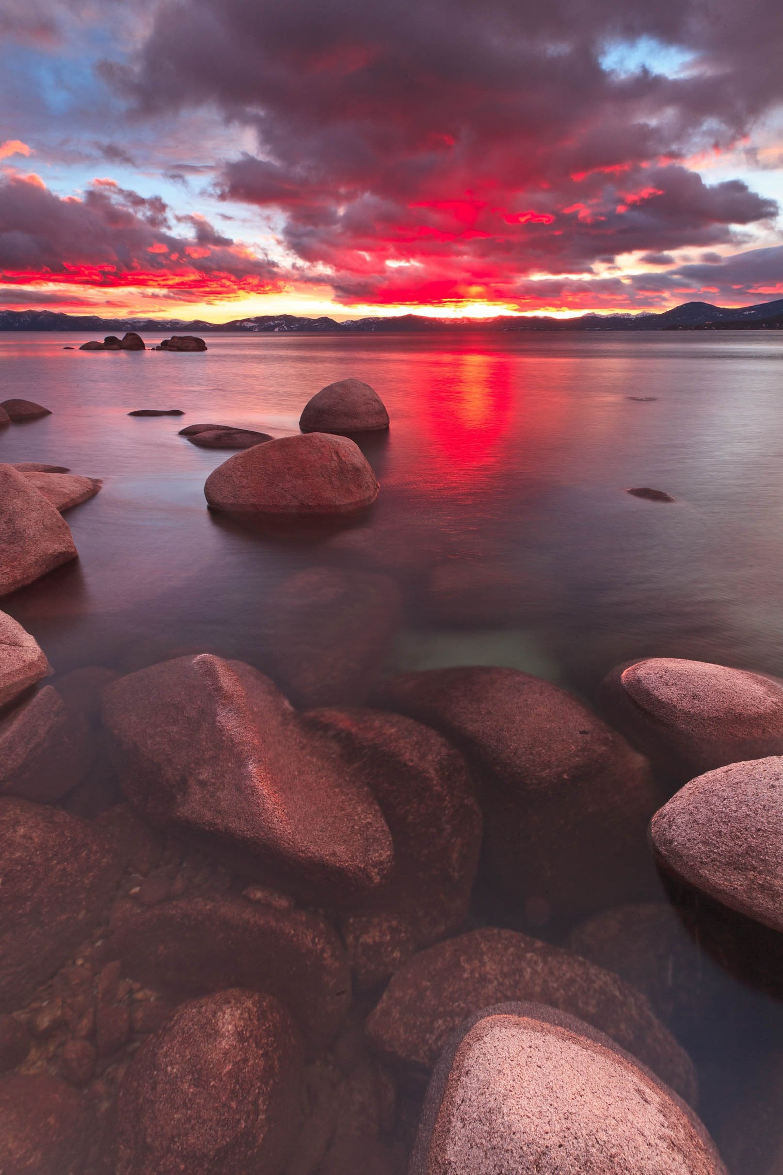 3D Lake Sunset Glow 709 Stair Risers Wallpaper AJ Wallpaper 