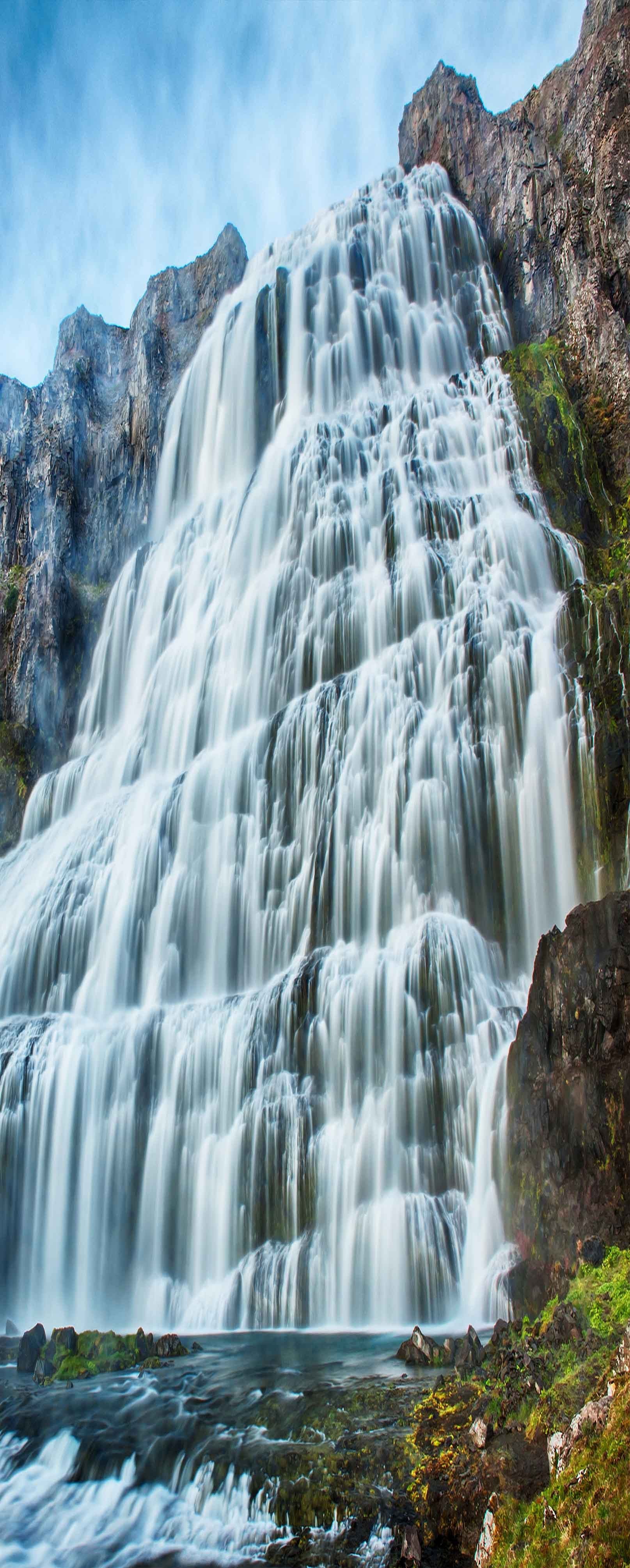 3D High Waterfall 701 Stair Risers Wallpaper AJ Wallpaper 