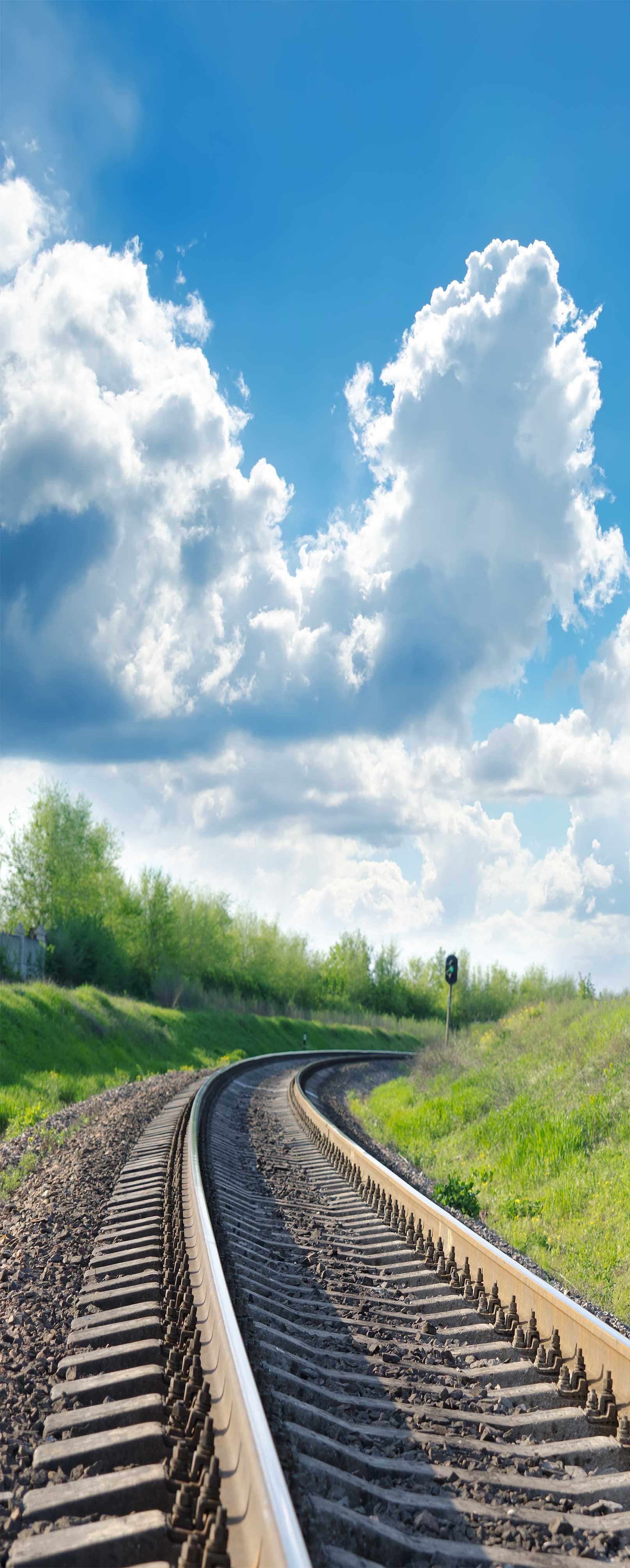 3D Railway Scenery 833 Stair Risers Wallpaper AJ Wallpaper 