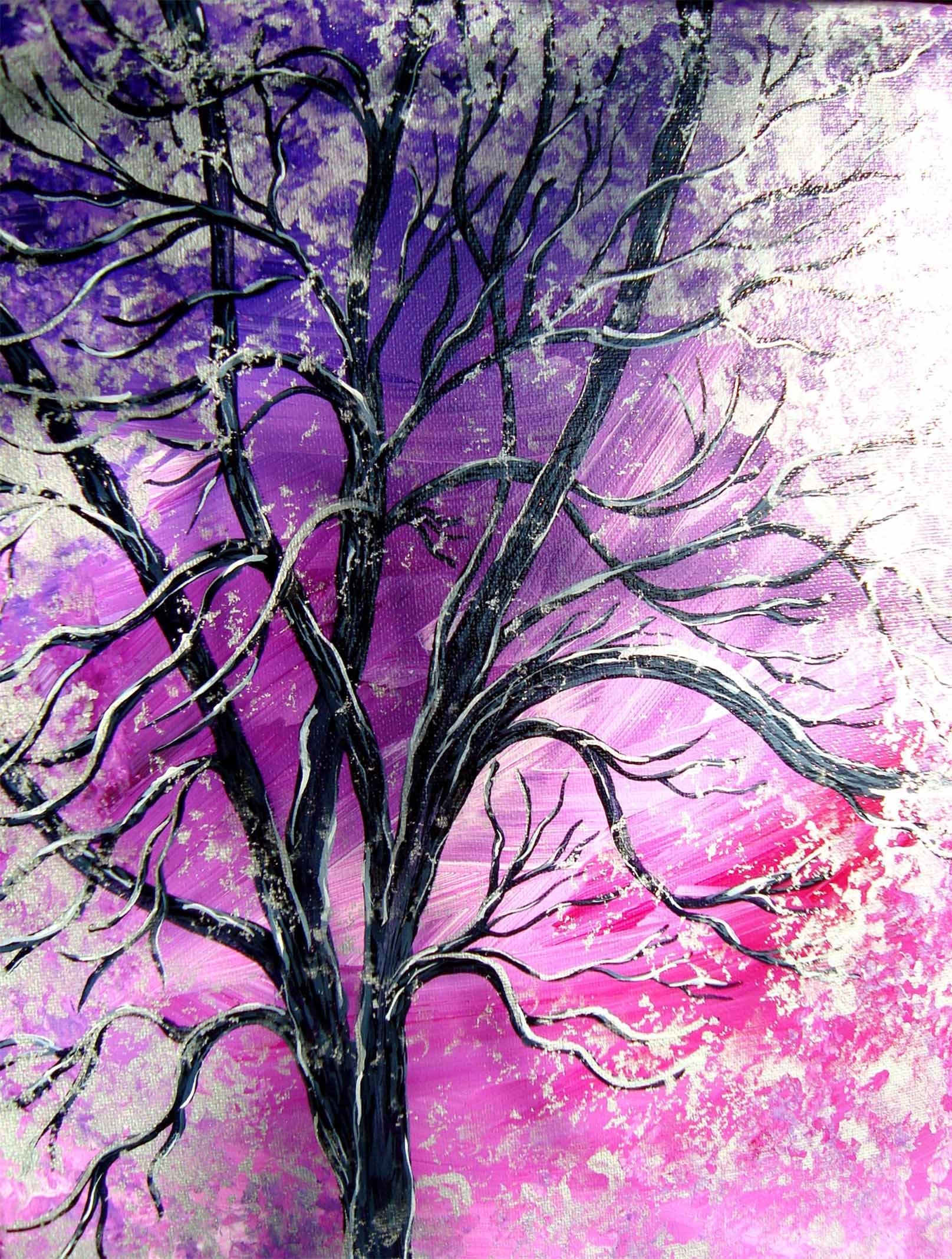 3D Pretty Tree Painting 902 Stair Risers Wallpaper AJ Wallpaper 