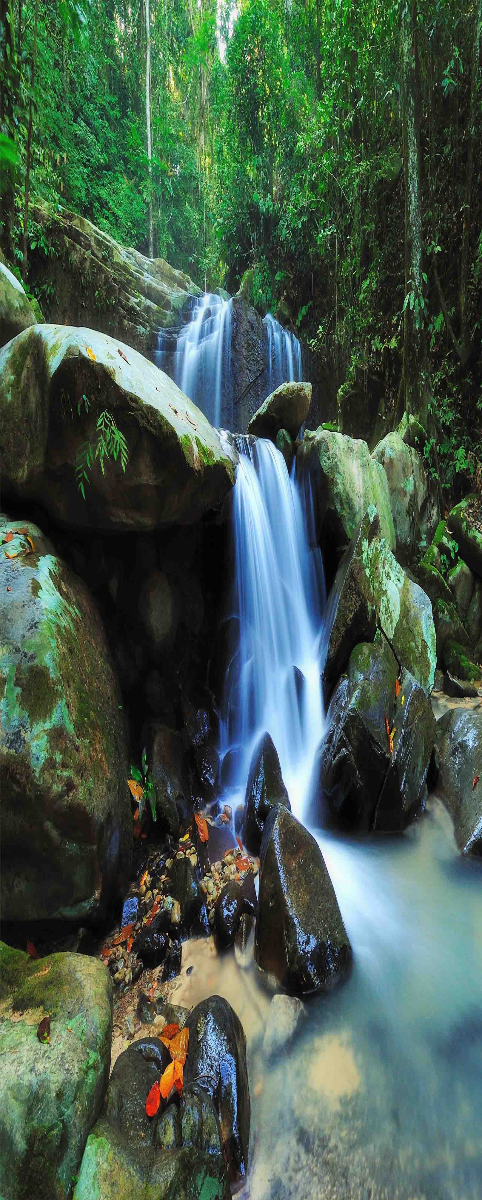 3D Rugged Mountain Streams 1191 Stair Risers Wallpaper AJ Wallpaper 