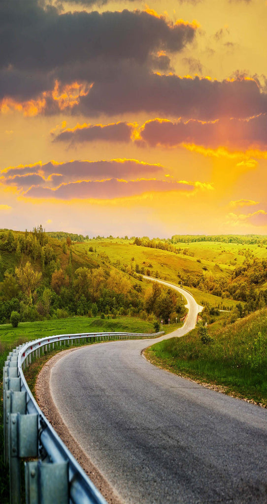 Pretty Road Split 3D Pretty Road Scenery 1578 Stair Risers | AJ Wallpaper
