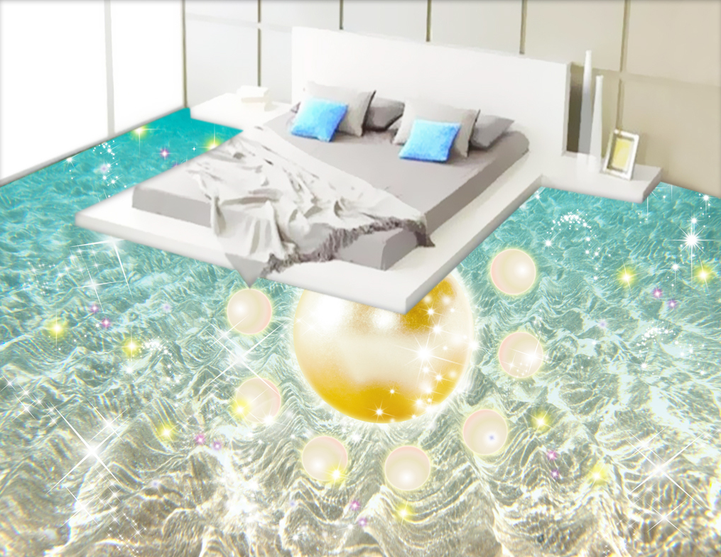 3D Shiny Sea 522 Floor Mural  Wallpaper Murals Rug & Mat Print Epoxy waterproof bath floor