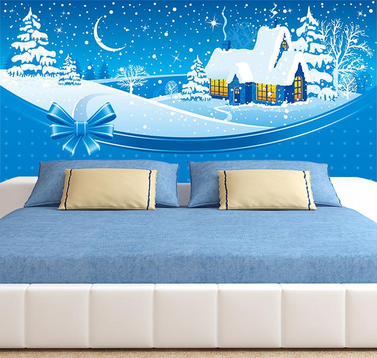 3D Christmas Eve Moon Hut 64 Wallpaper AJ Wallpaper 