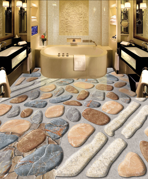 3D Stone Paving 143 Floor Mural Wallpaper AJ Wallpaper 2 