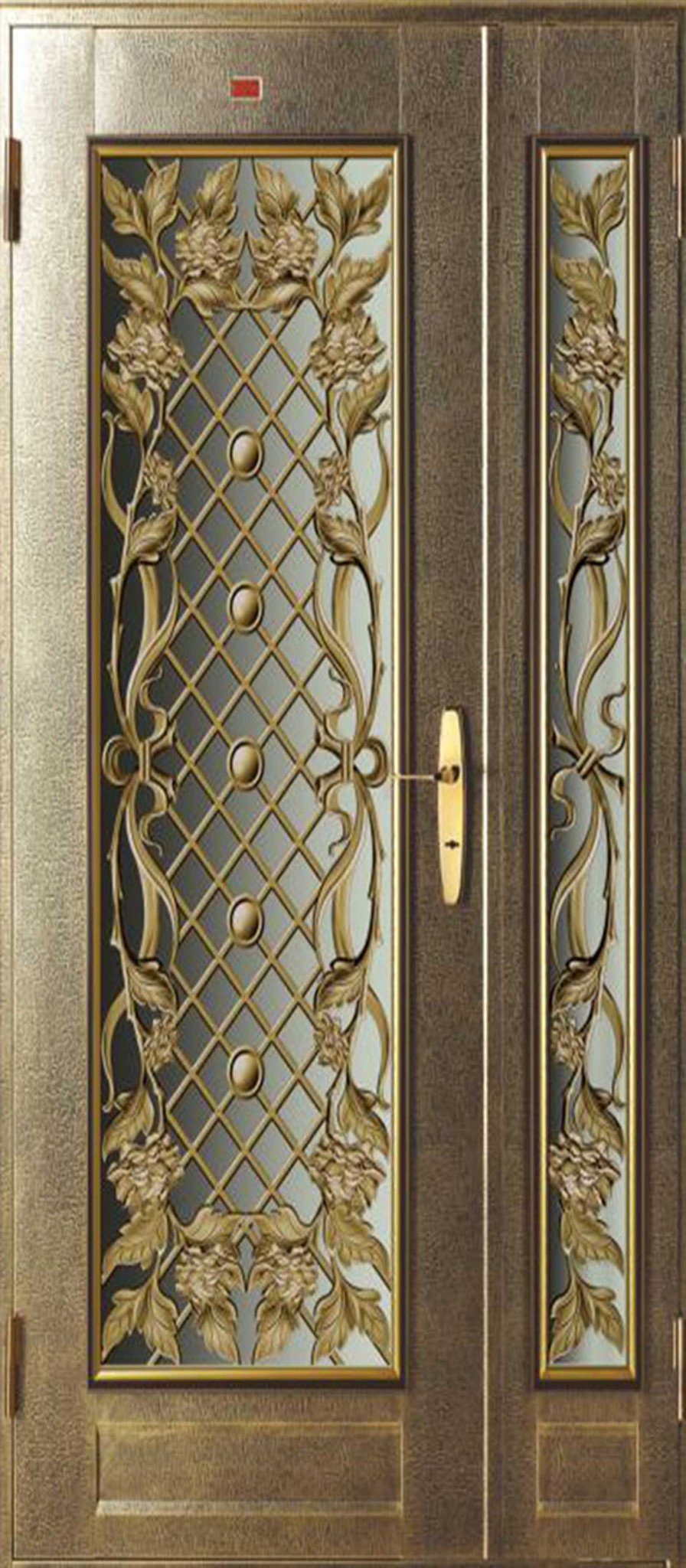 3D Stainless Steel Gate Patterns 42 Door Mural Wallpaper AJ Wallpaper 