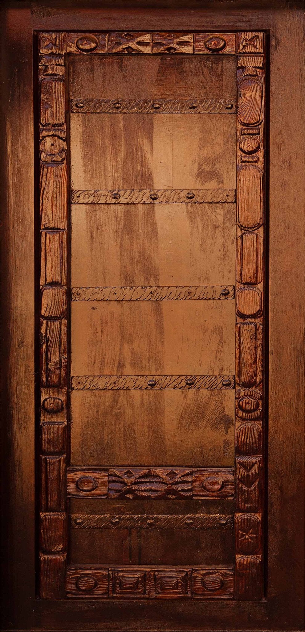 3D Thinck Wood Gate Carvings 24 Door Mural Wallpaper AJ Wallpaper 