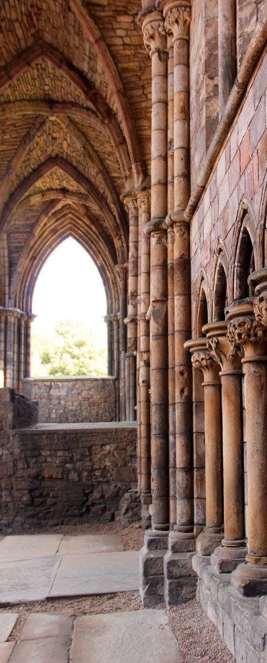 3D long corridor high post door mural Wallpaper AJ Wallpaper 