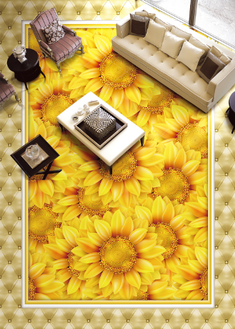 3D Flowers Blossom 011 Floor Mural Wallpaper AJ Wallpaper 2 