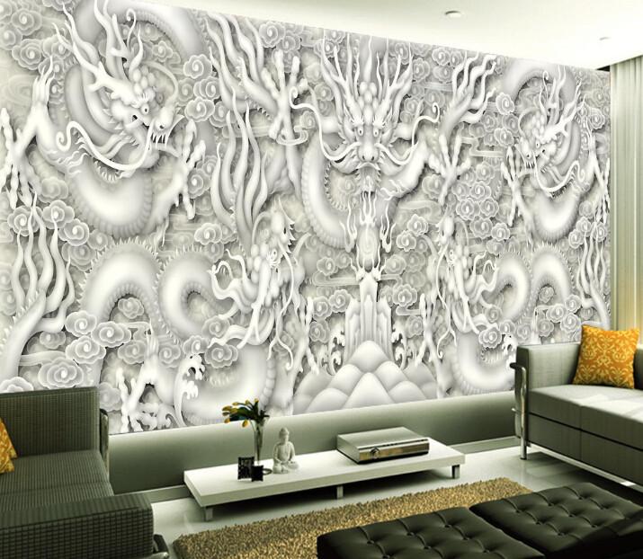 3D Jade Dragon Wallpaper AJ Wallpaper 1 