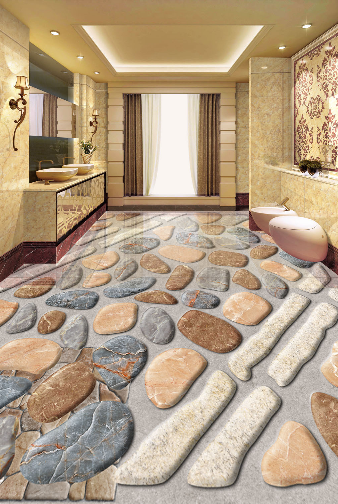 3D Stone Paving 143 Floor Mural Wallpaper AJ Wallpaper 2 