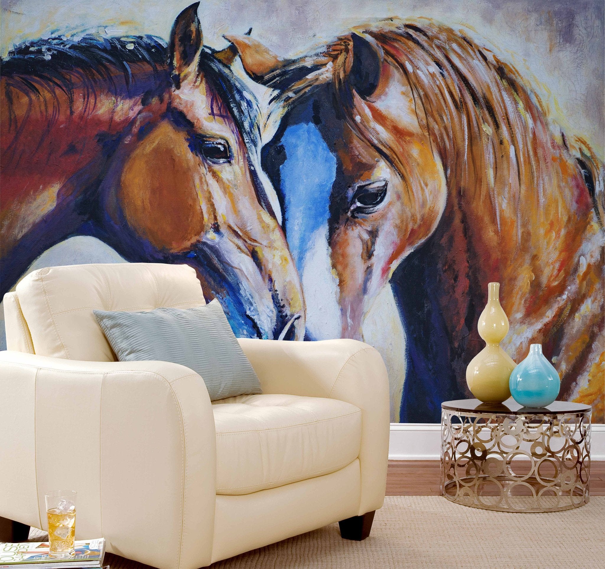 3D Couple Horse 672 Wallpaper AJ Wallpaper 