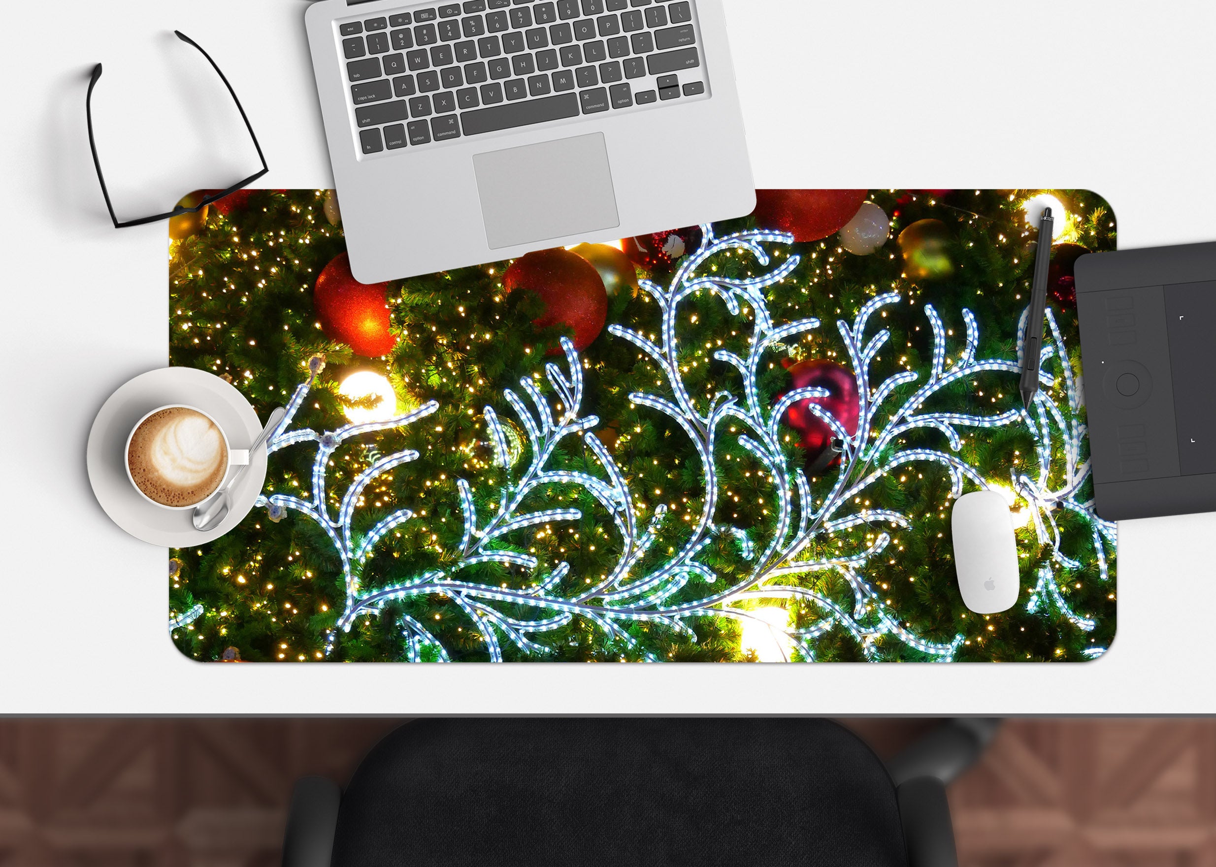 3D Branches 53205 Christmas Desk Mat Xmas