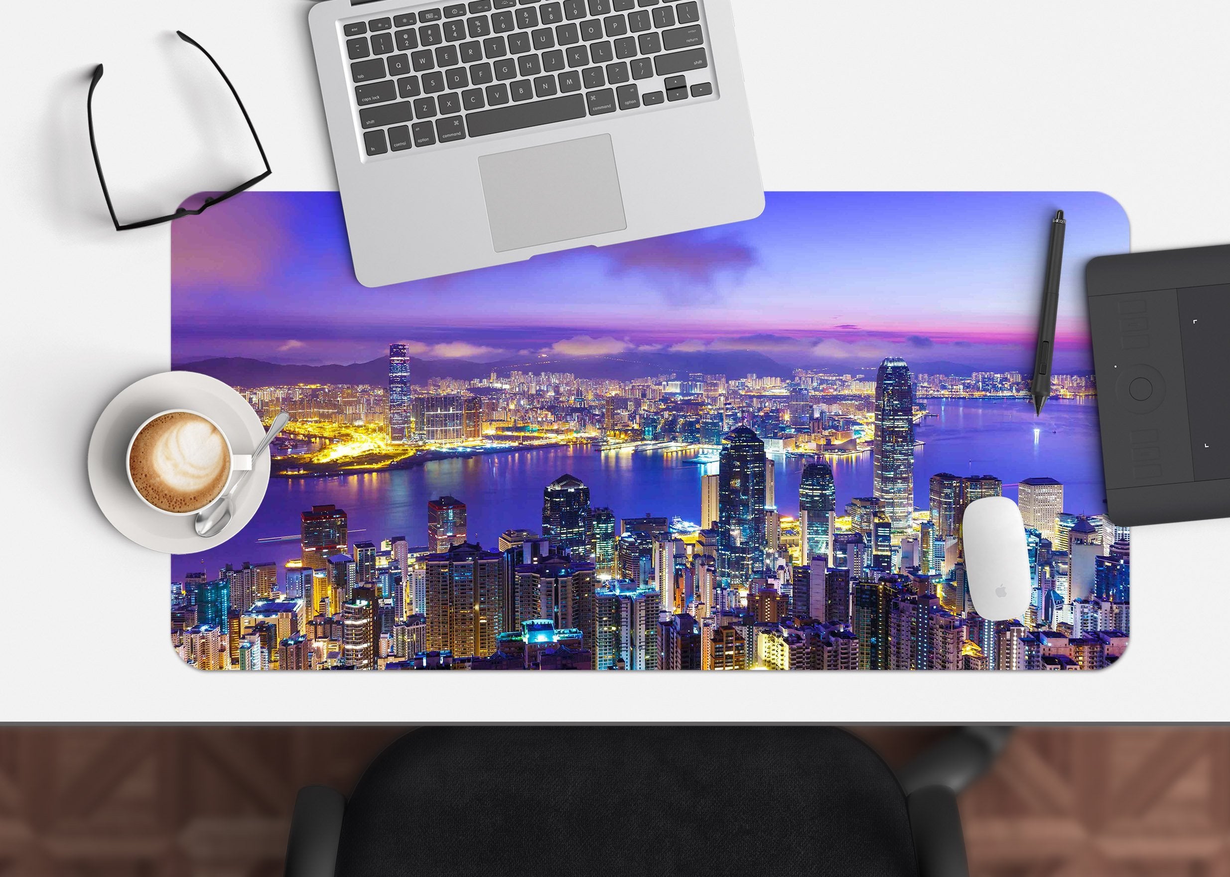 3D Urban River 207 Desk Mat Mat AJ Creativity Home 