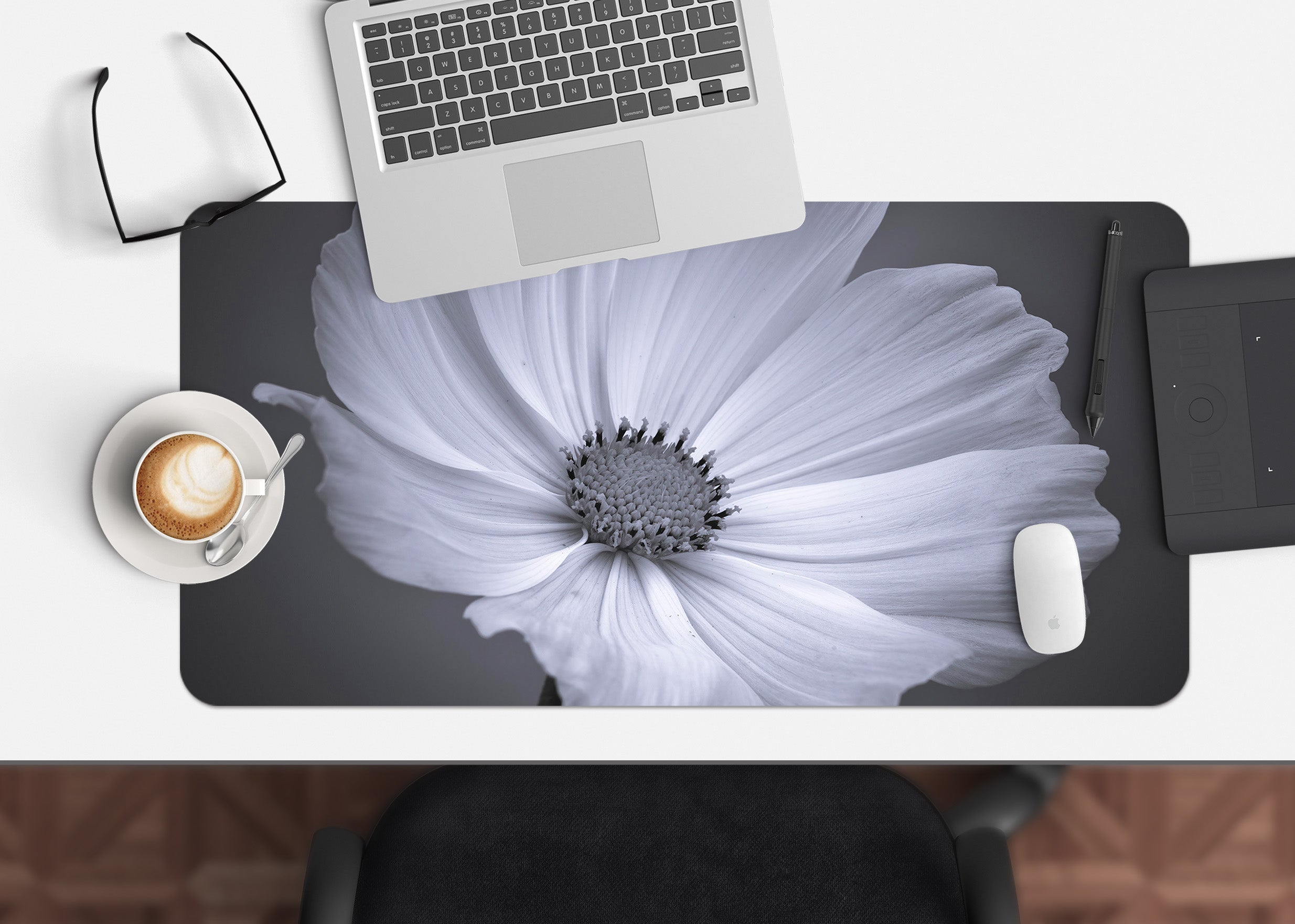 3D Beautiful Flower 7711 Assaf Frank Desk Mat