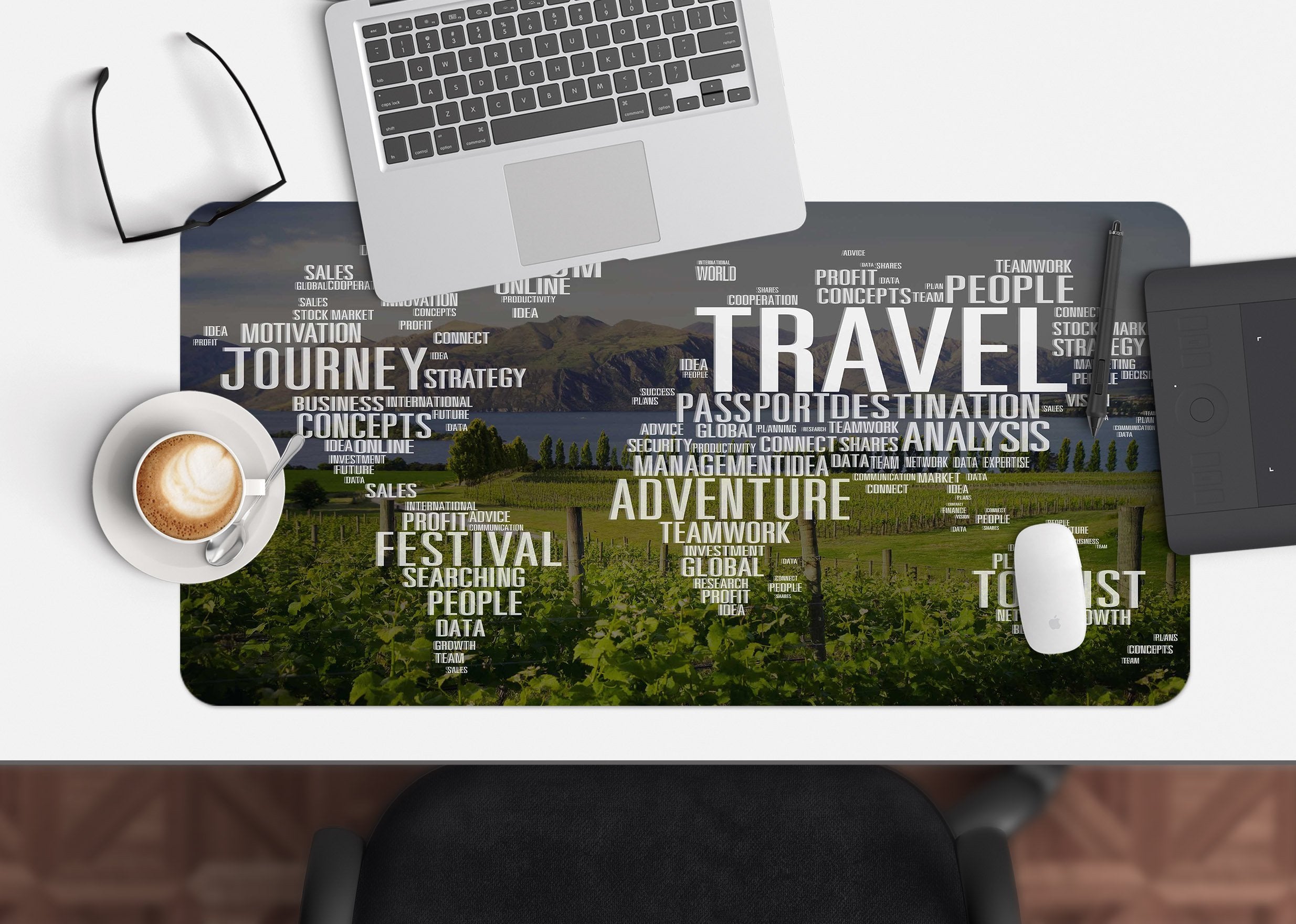 3D Field English 172 Desk Mat Mat AJ Creativity Home 