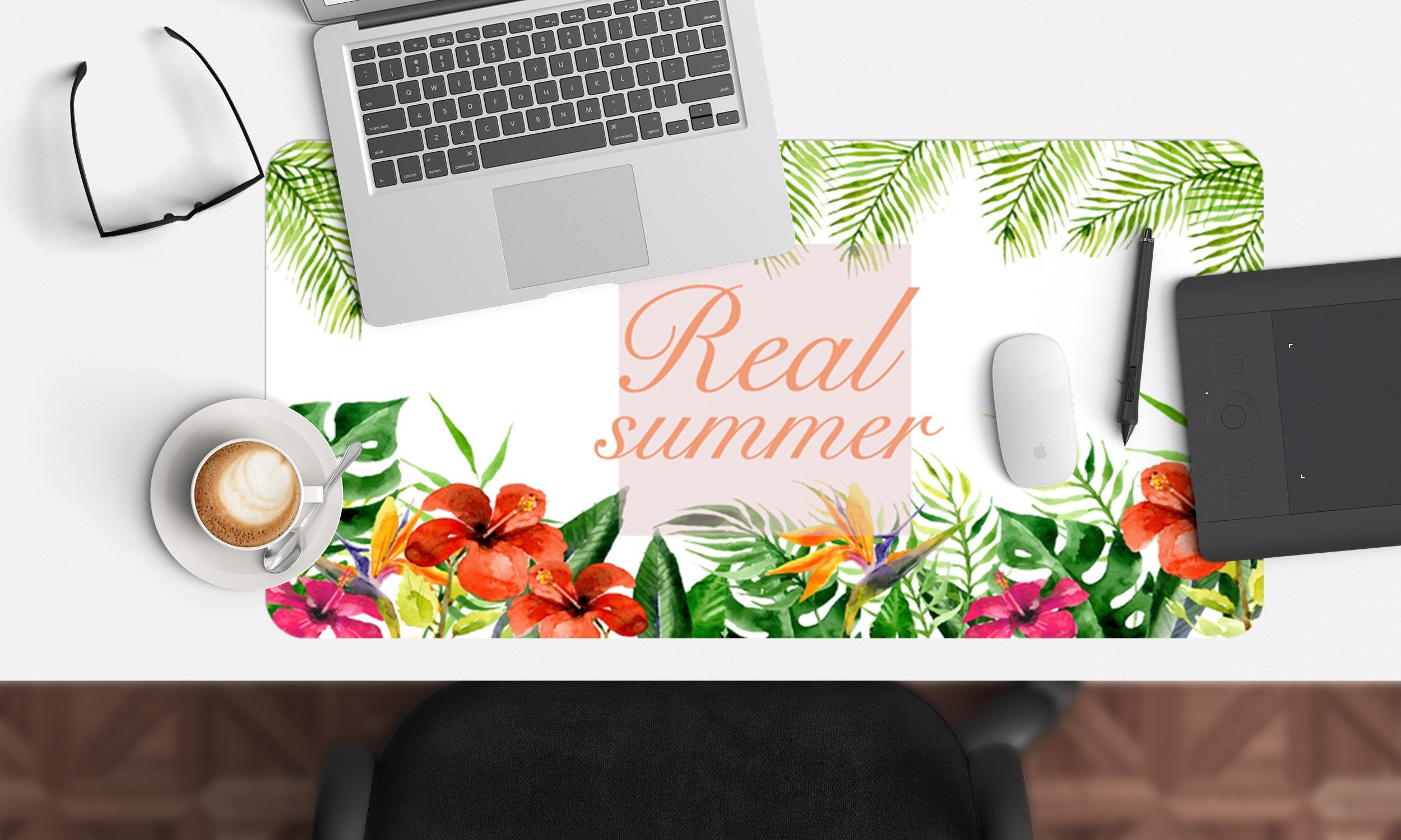 3D Flowering Plants 078 Desk Mat Mat AJ Creativity Home 