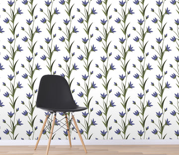 3D Blue Flower Leaf 545 Wallpaper AJ Wallpaper 