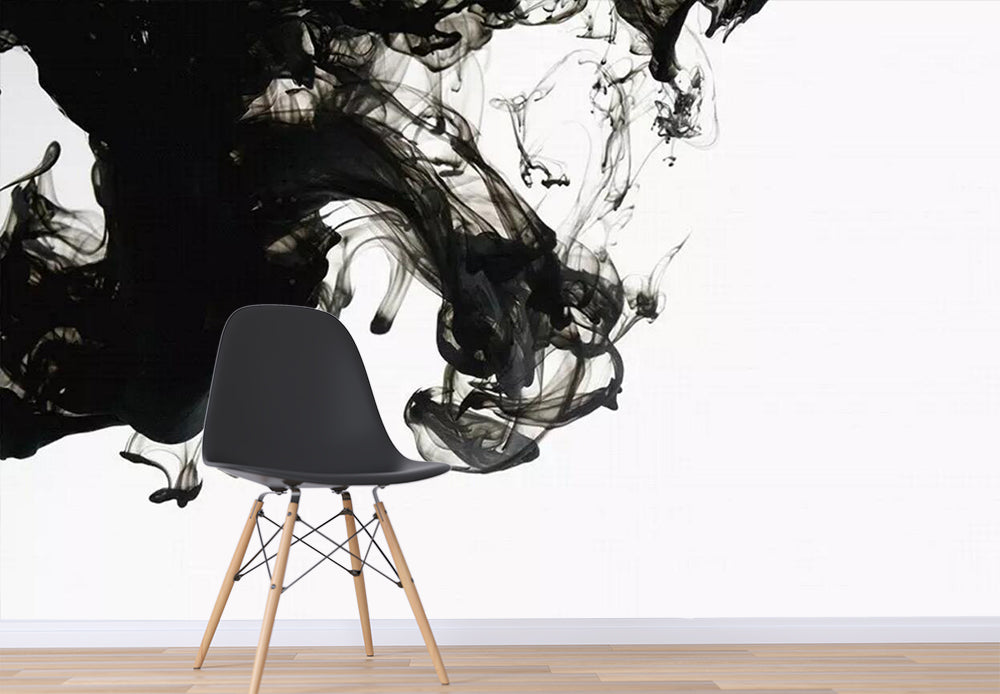 3D Black Ink WC362 Wall Murals
