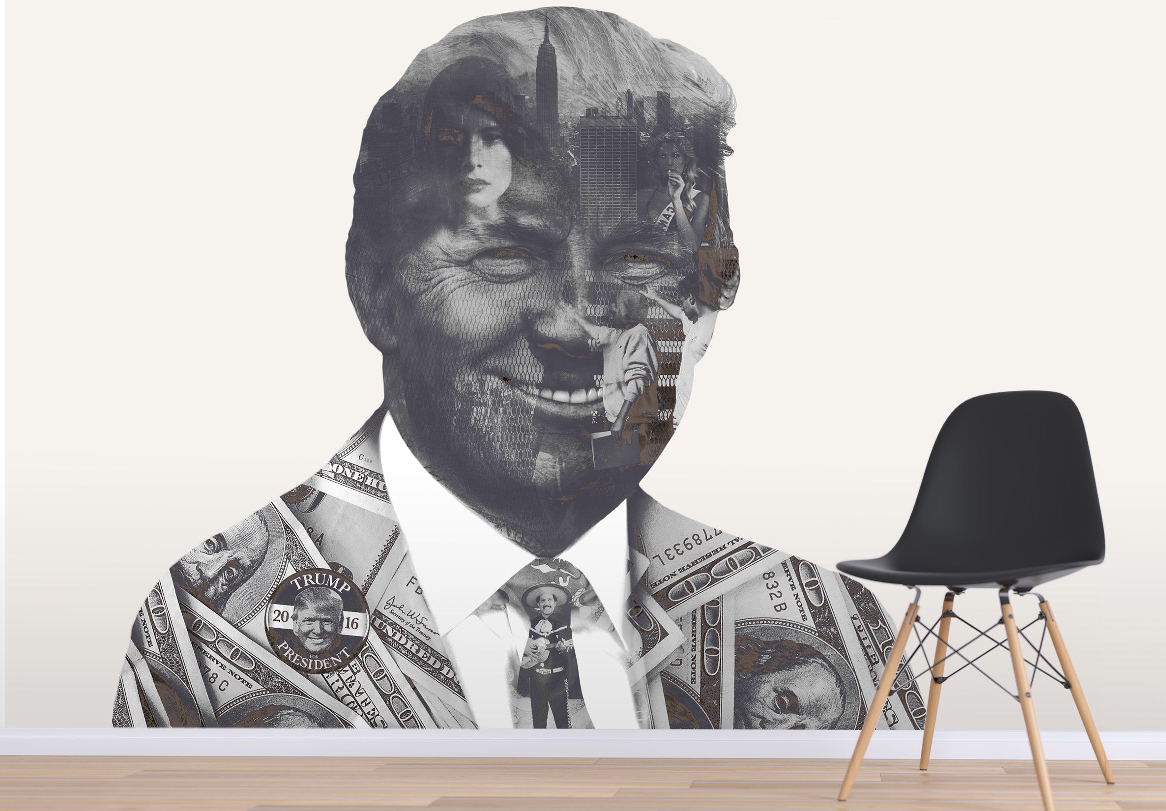 3D Donaldtrump 1402 Marco Cavazzana Wall Mural Wall Murals