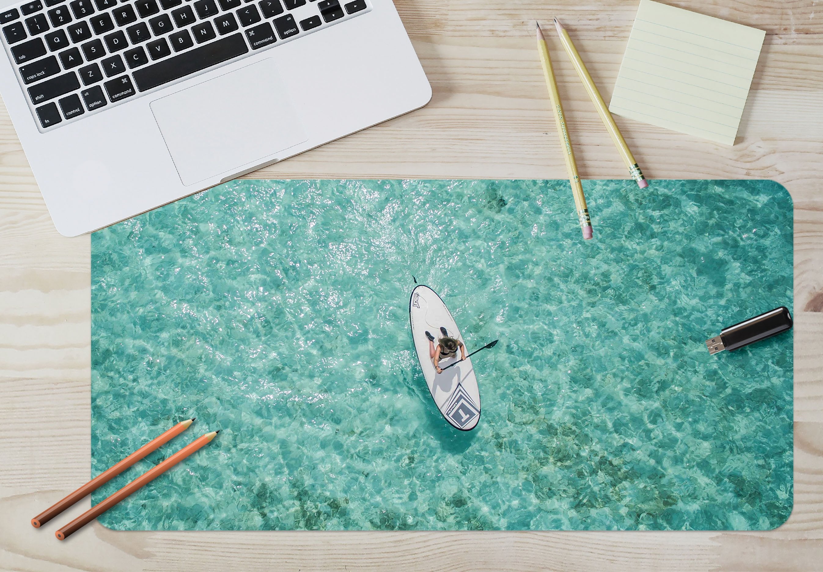 3D Rowing Boat 122 Desk Mat Mat AJ Creativity Home 