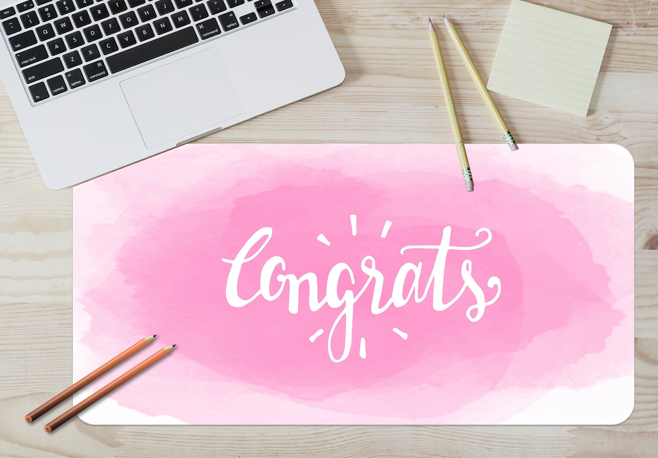 3D Gradient Font 181 Desk Mat Mat AJ Creativity Home 