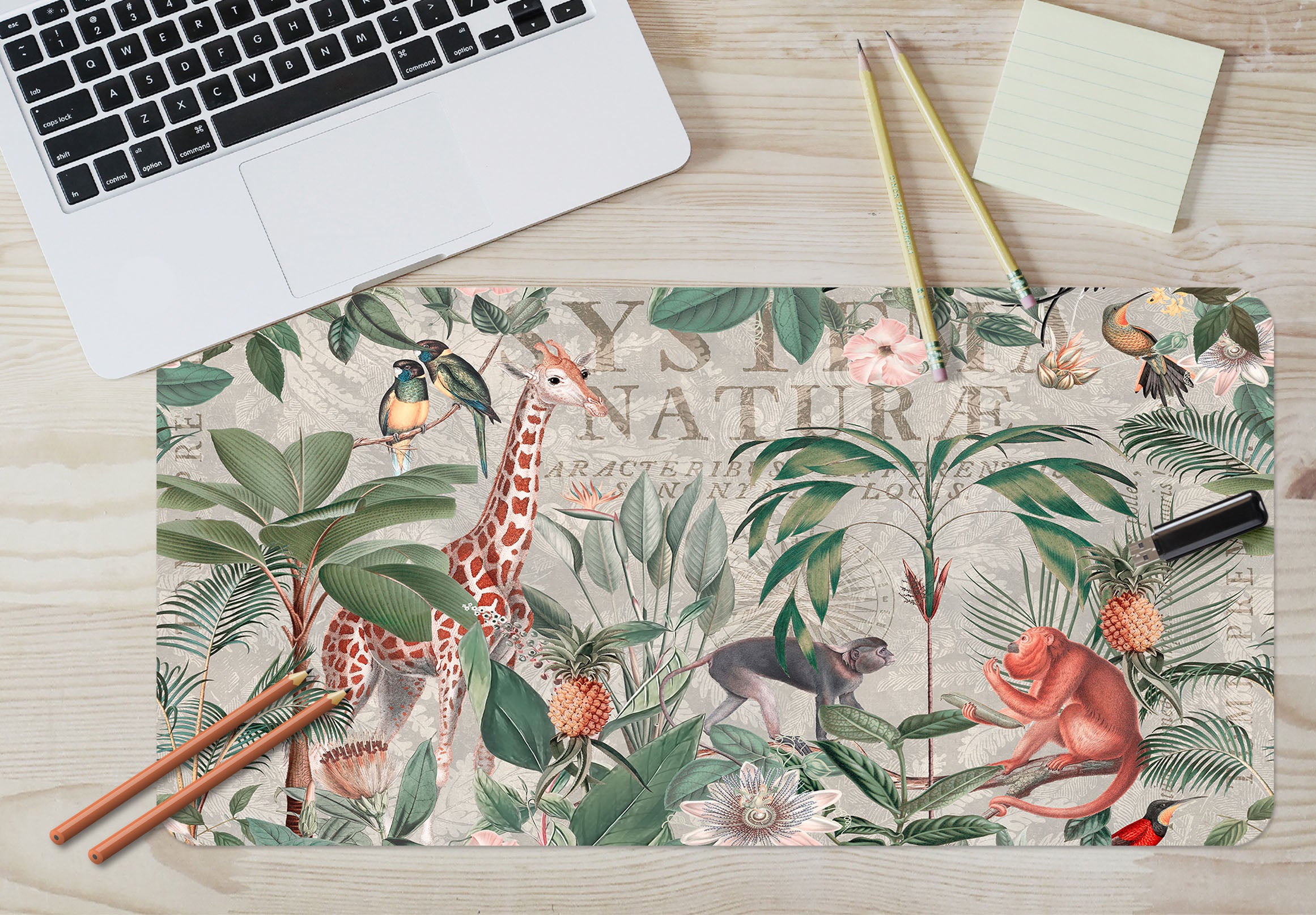 3D Tropical Animals 5238 Andrea Haase Desk Mat